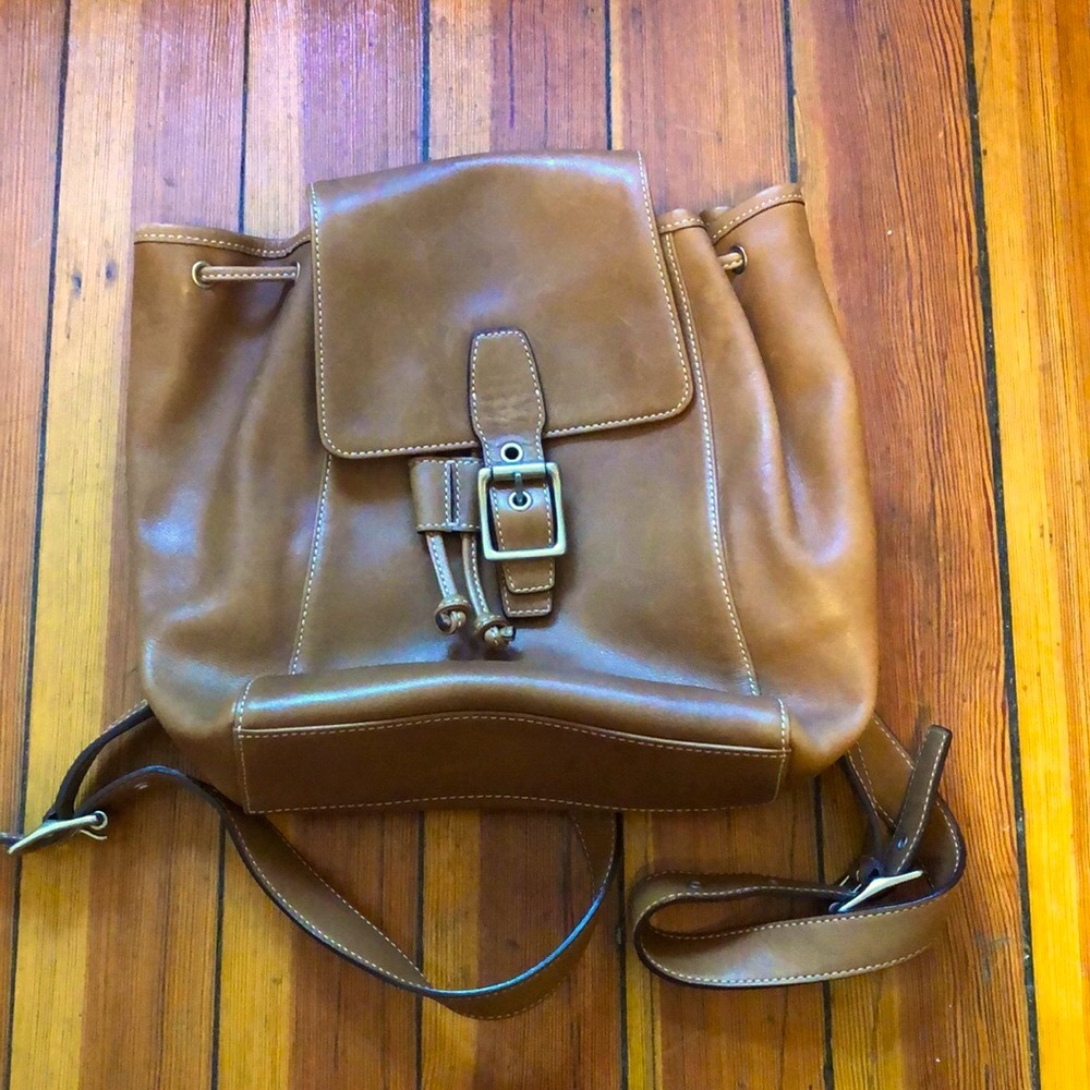 Vintage Coach Mini Leather Backpack